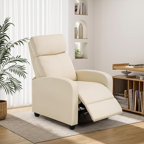 Miniatura 88 de BestMassage - Sillón reclinable para sala de estar Moderno sofá con respaldo alto, asiento para cine en casa con soporte lumbar (con masaje,