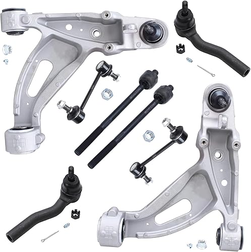 Miniatura 345 de Detroit Axle - Kit de brazos de control de extremo delantero RWD para Dodge Ram 03-06 2500 3500, 2 brazos de control superior con rótula 2 varillas