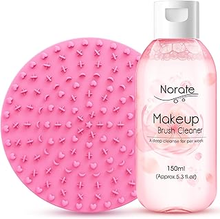 Norate Limpiador de brochas de maquillaje, so...