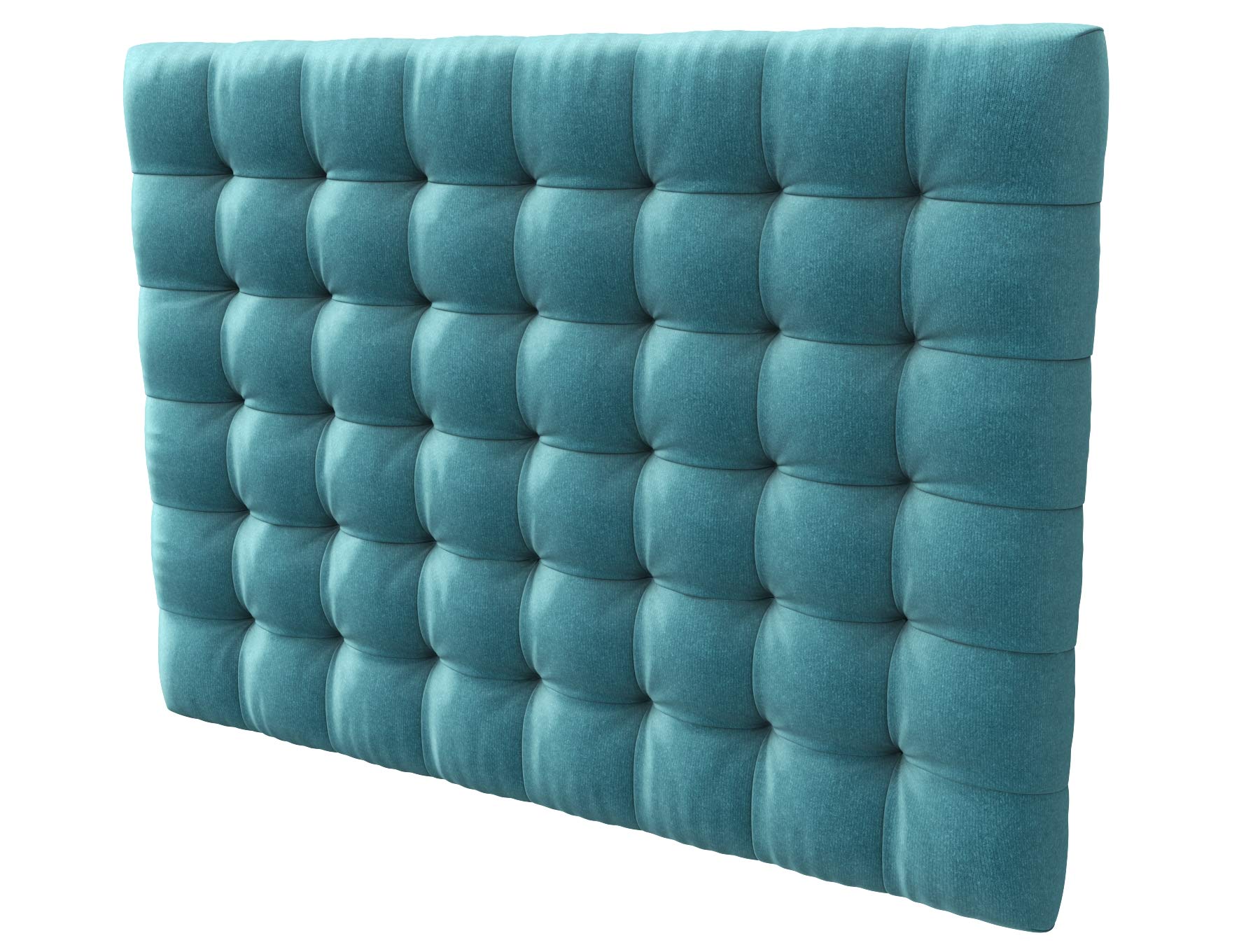 LA WEB DEL COLCHON - Cabecero tapizado Manhattan para Cama de 150 (160 x 120 cms) Turquesa Textil Suave | Cama Juvenil | Cama Matrimonio | Cabezal Cama |