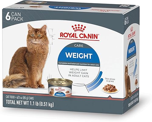 Miniatura 10 de Royal Canin Feline Weight Care - Comida húmeda para gatos adultos enlatada en salsa, lata de 5.1 onzas (24 unidades)