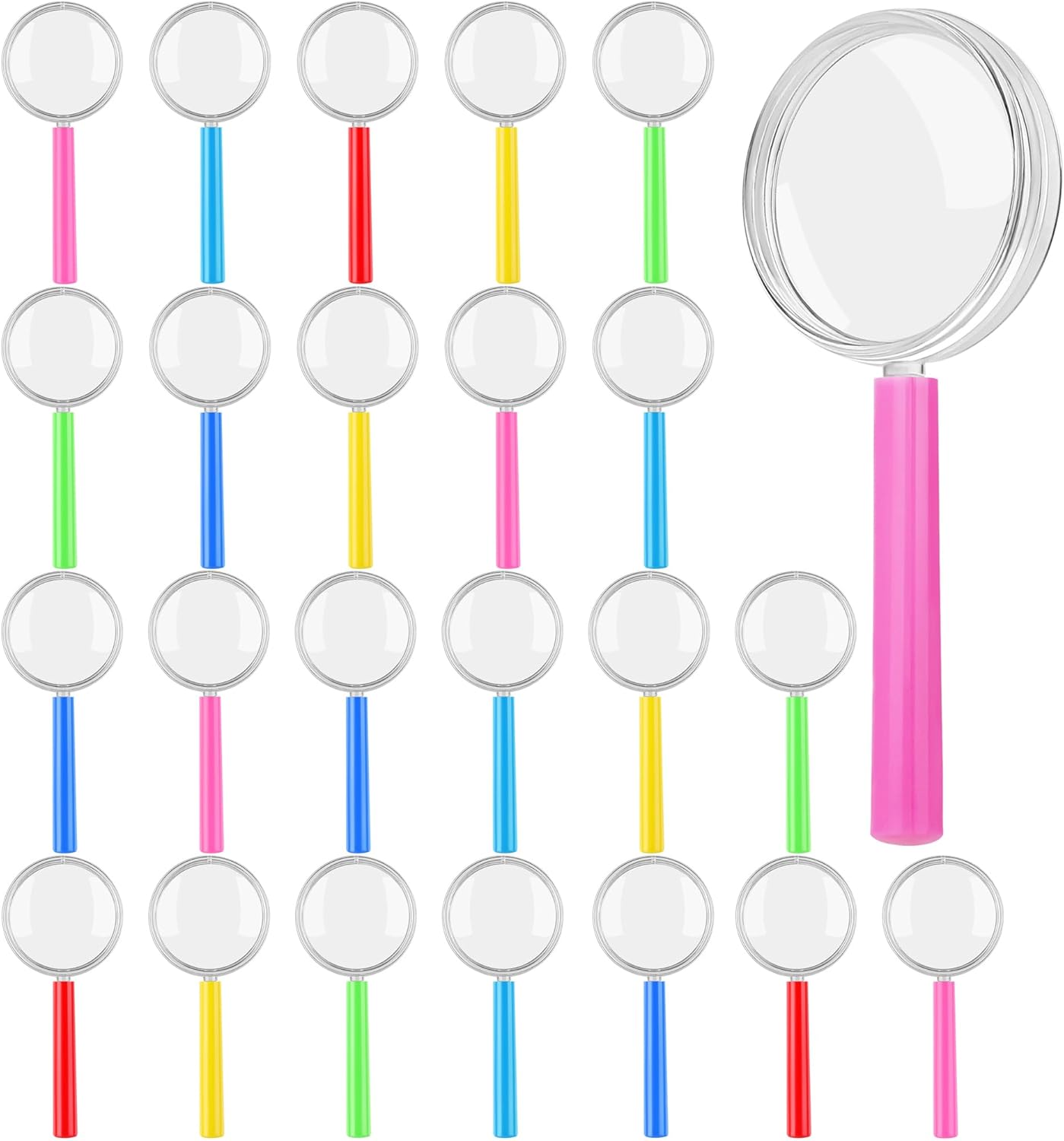 Aodaer 24 Pack Plastic Magnifying Glasses...