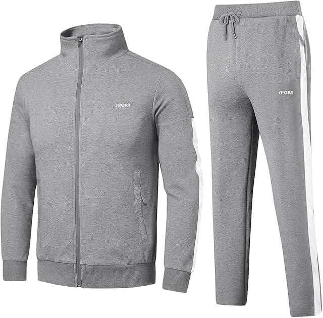 Amazon.ca Grey Tracksuits / Sets Clothing, Shoes & Accessories