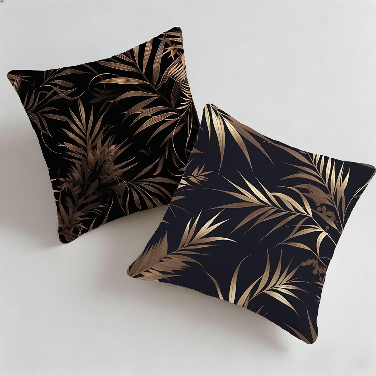 Housse de coussin extérieur impérial noir 35x35 cm lot de 2
