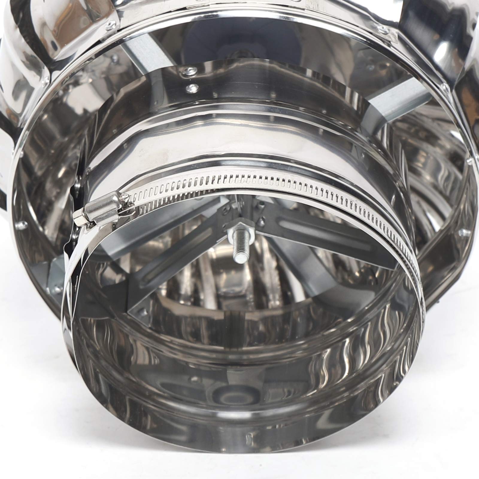Inserto per camino, 160 mm, in acciaio inox, copertura per camino, inserto di ventilazione, per aziende di allevamento