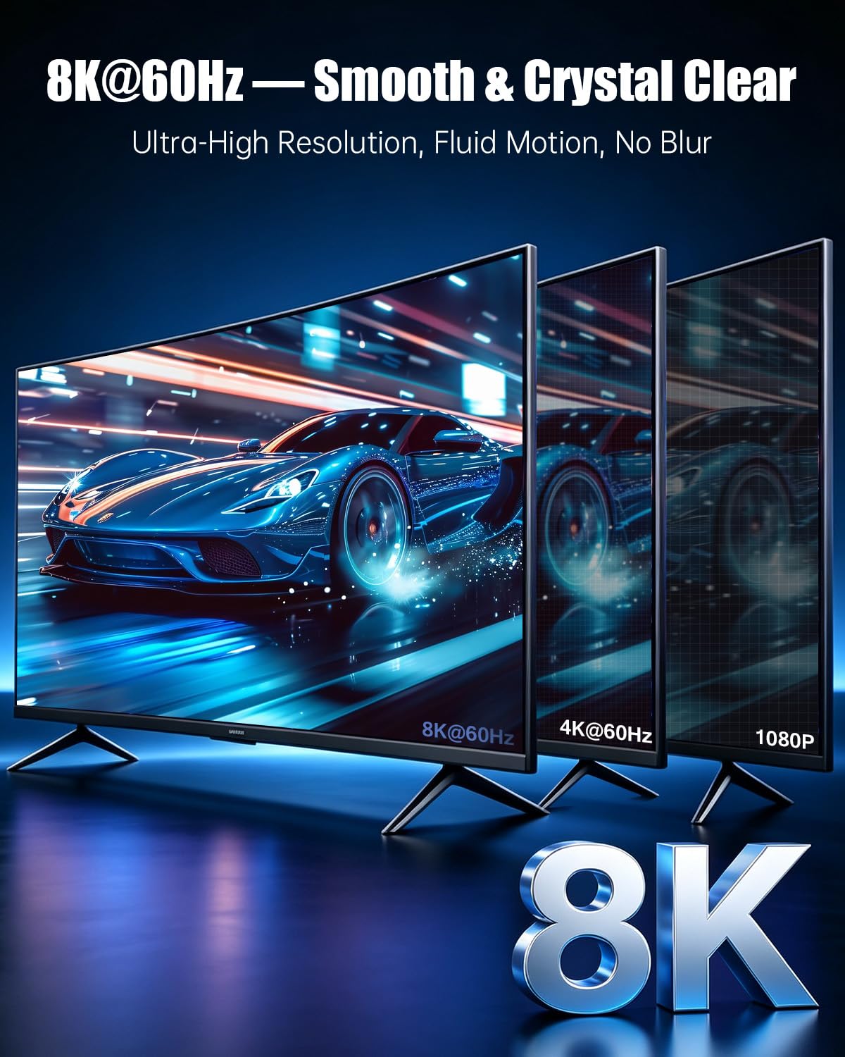 Cable micro HDMI 2.1 de 48 Gbps 8K de 25 pies, bidireccional, carcasa de aluminio trenzado, soporta 8K @60Hz/4K @240Hz HDR Dolby eARC, para cámaras de acción, SBC, DSLR, OLED, tarjetas de