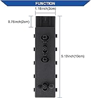 Vista 2 de Obaee Interruptor de Asiento Eléctrico Control de Ajuste Reclinable de 8 Vías Delantero Derecho Lado del Pasajero Compatible con Chevrolet Chevy