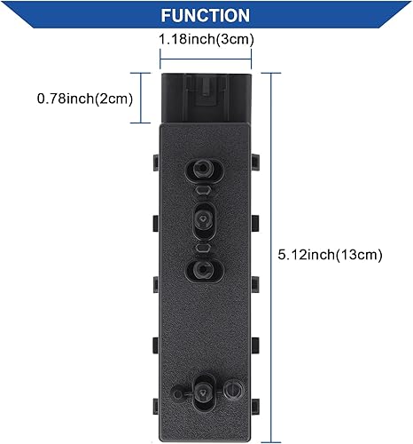 Miniatura 2 de Obaee Interruptor de Asiento Eléctrico Control de Ajuste Reclinable de 8 Vías Delantero Derecho Lado del Pasajero Compatible con Chevrolet Chevy