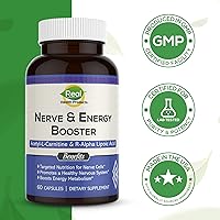 Vista 7 de Suplemento ALA - Ácido R-alfa lipoico 300 mg y acetil L-carnitina 1000 mg - Potenciador de nervios y energía para nervios, función cardiovascular