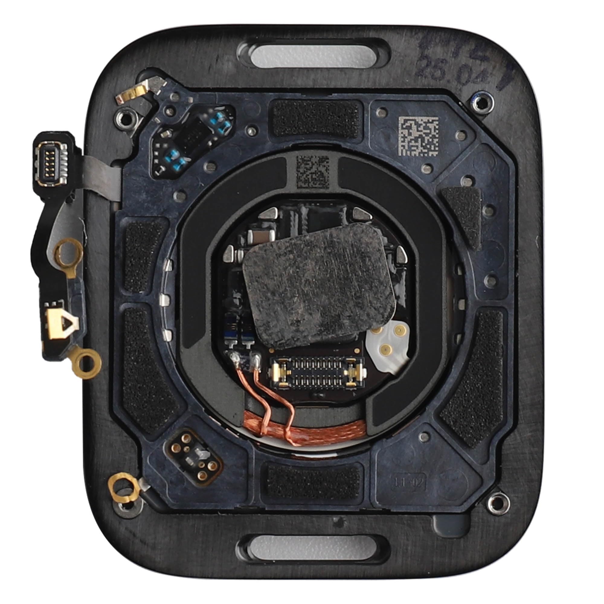 Cover posteriore in vetro per la frequenza cardiaca, compatibile con A-pple Watch Series 7 41 mm (Cellular/LTE+GPS) con kit di strumenti di riparazione aggiornato