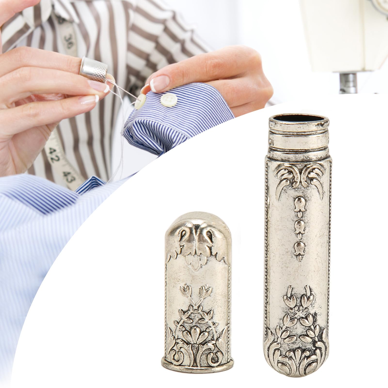 Vintage Nadel-Etui Aus Metall – Elegante Aufbewahrung Für Nadeln & Nähzubehör