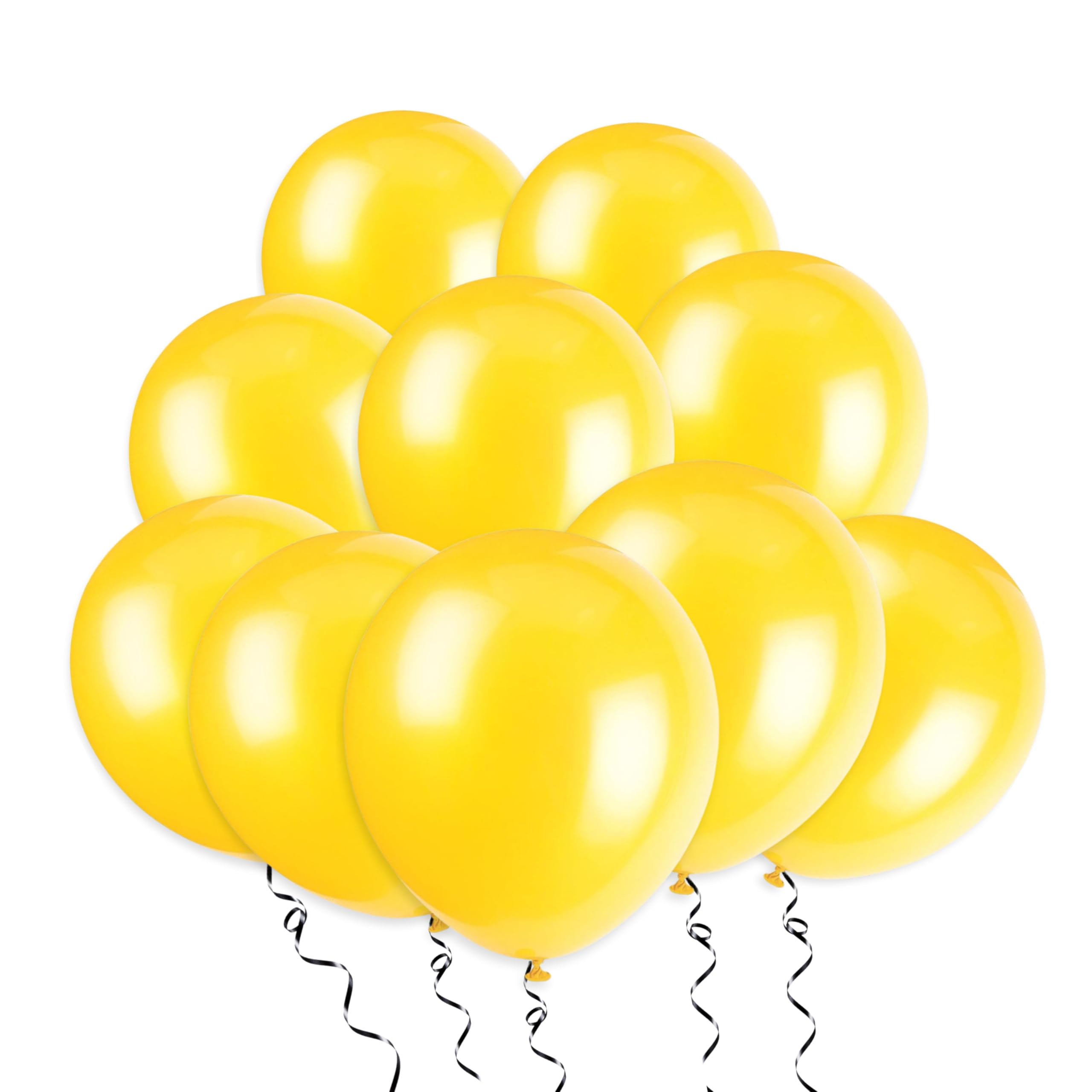 Unique Lemon Yellow Premium Latex Balloons (30Cm) Pack Of 10 - Party Decorations For Celebrations And Events