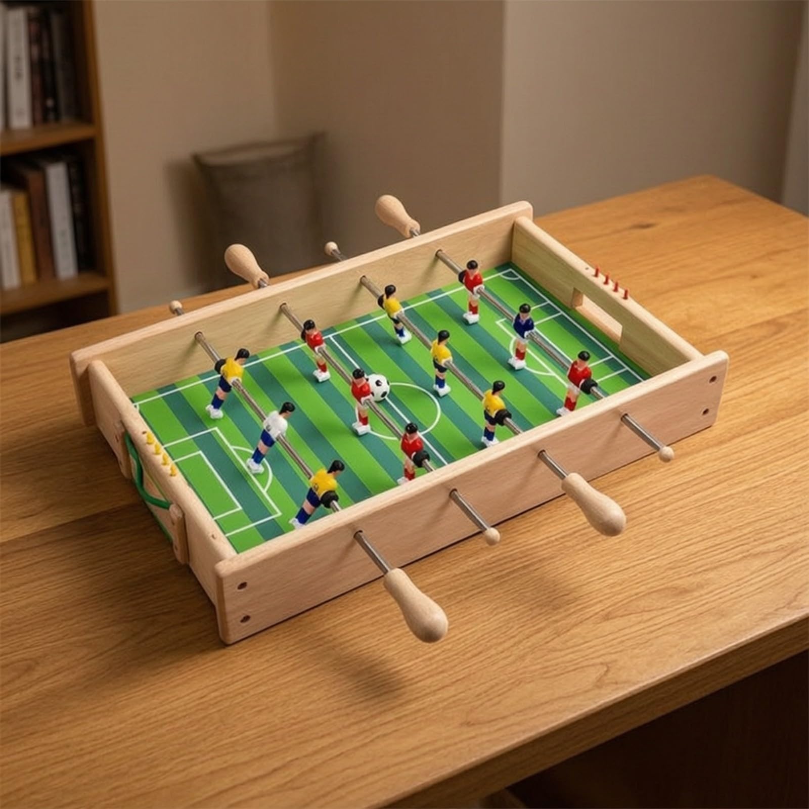 Calcio da Tavolo Robusto | Resistente, Palline, Antiscivolo, Gioco, per Casa, Bambini, Famiglie