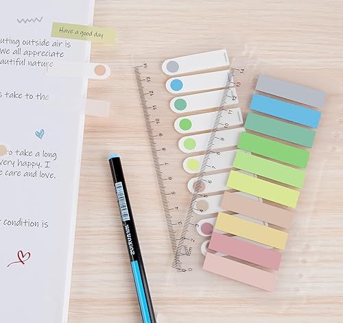 Miniatura 6 de 1200 piezas de pestañas de índice, marcadores adhesivos transparentes con flechas, pestañas de banderas de índice de plástico, notas adhesivas para