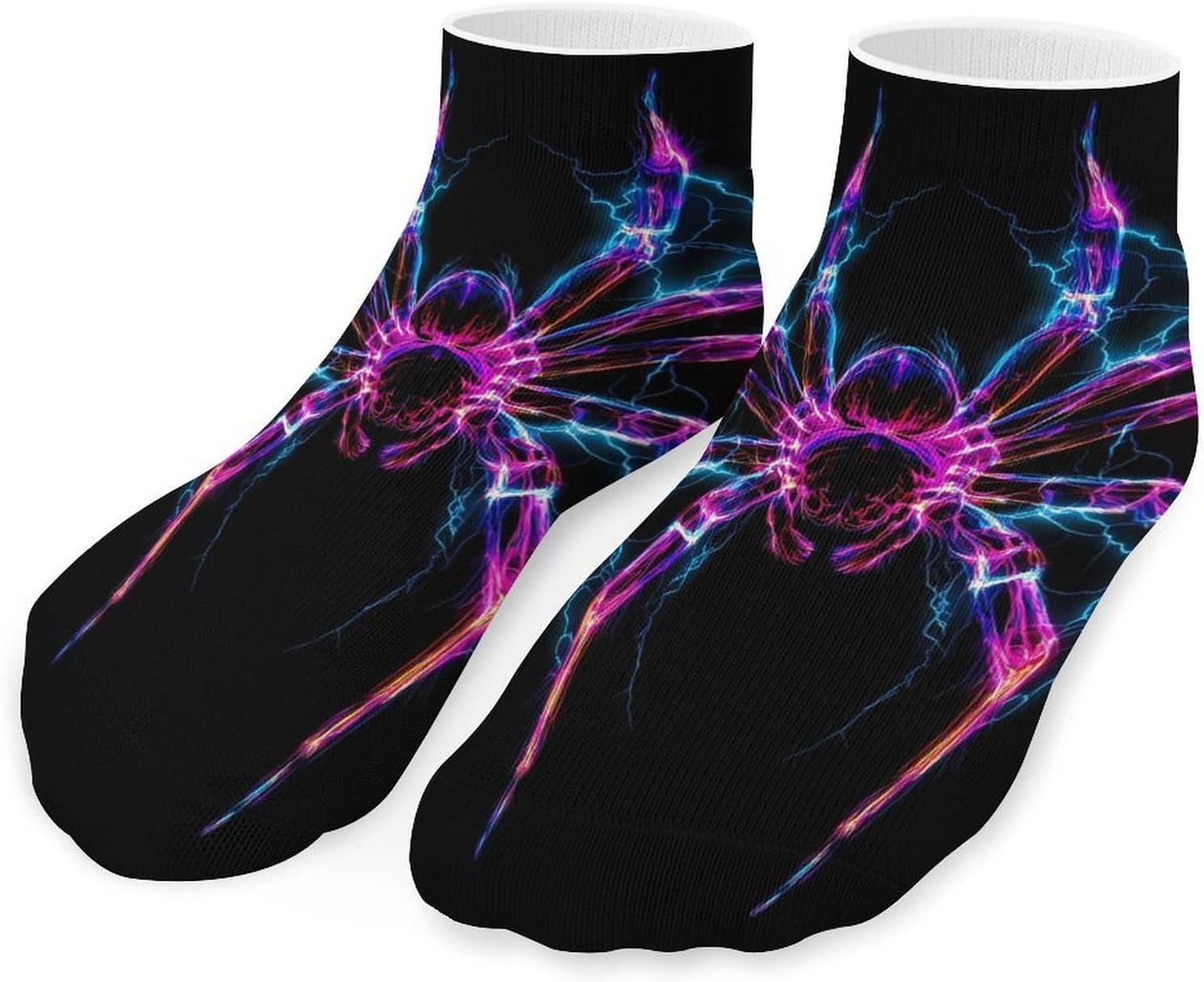 Spider Thunder Mens Socks No Show Low Cut Ankle Sock for Sports