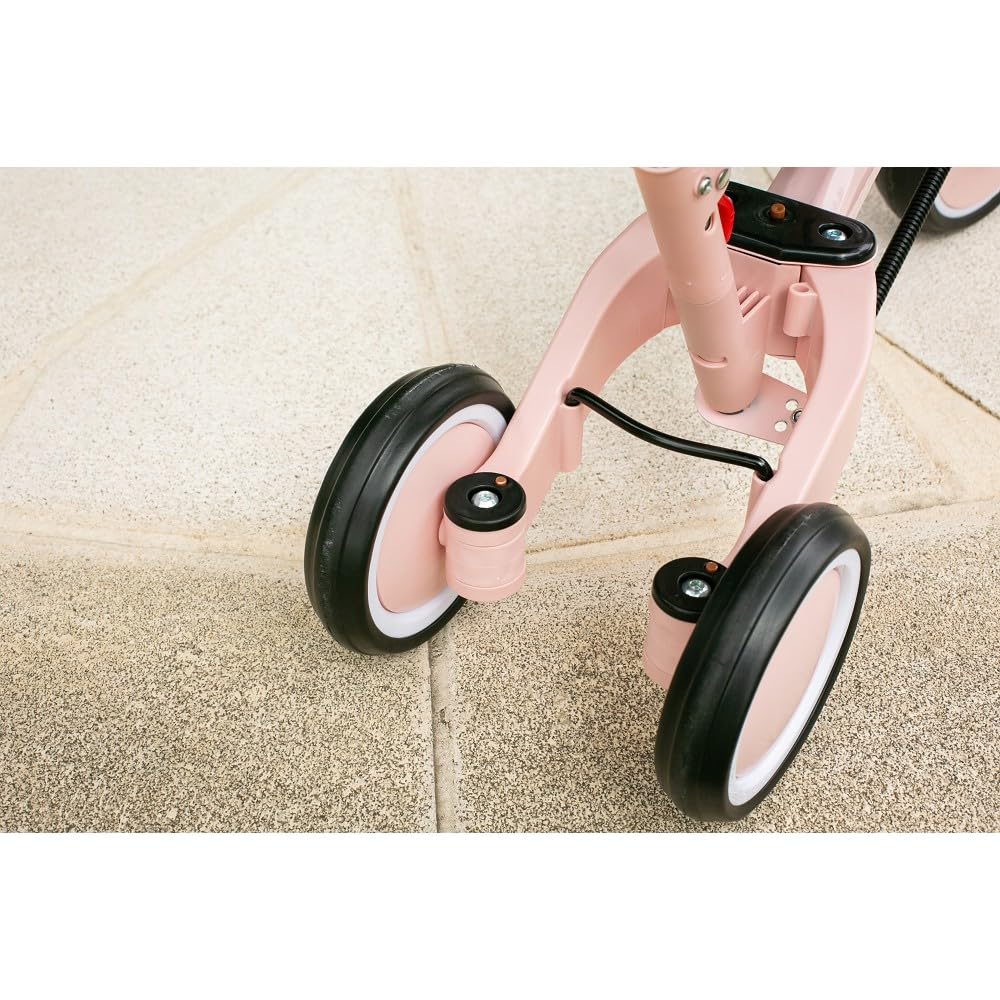Interbaby - Triciclo "Norby" e Bici Evolutiva 5 in 1 con Capottina - 1-5 Anni