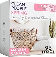 Vista 21 de The Clean People Hojas de detergente para ropa sin fragancia, jabón de lavandería, ultra concentrado, embalaje reciclable, combate las manchas, sin
