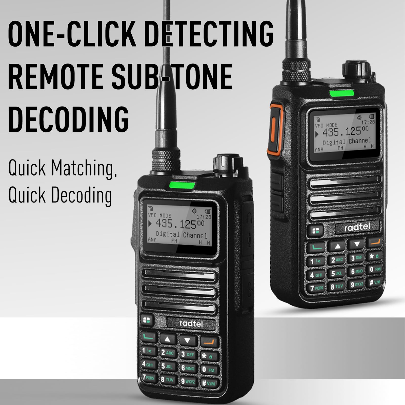 Radtel RT-4D DMR Radio – Walkie Talkie Digitale, Modalità Doppia Analogico/Digitale, 1024 Canali, Doppio Slot Temporale, Comunicazione Radioamatoriale