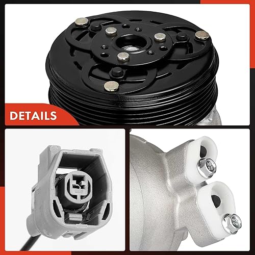 Miniatura 8 de A-Premium Compresor de aire acondicionado AC con embrague compatible con Mazda 6 2003-2008, 2.3L 3.0L
