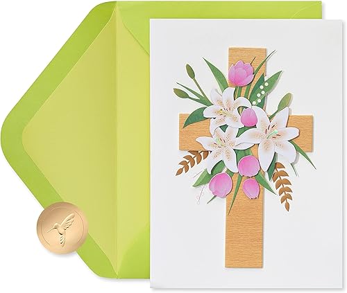 Papyrus Tarjeta de Pascua religiosa (Bendiciones de Dios)