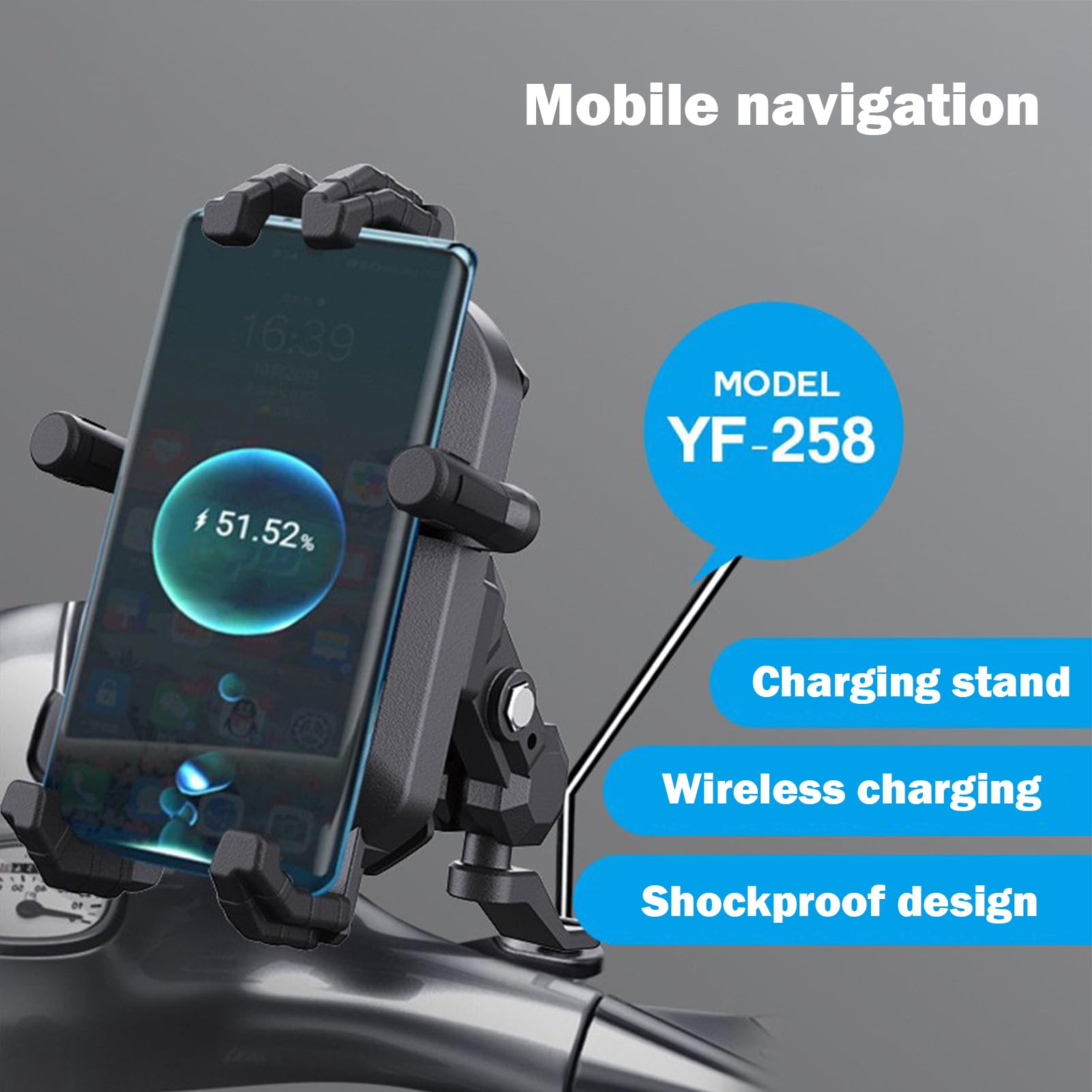 Vind motorfiets telefoonhouder op - april 2026