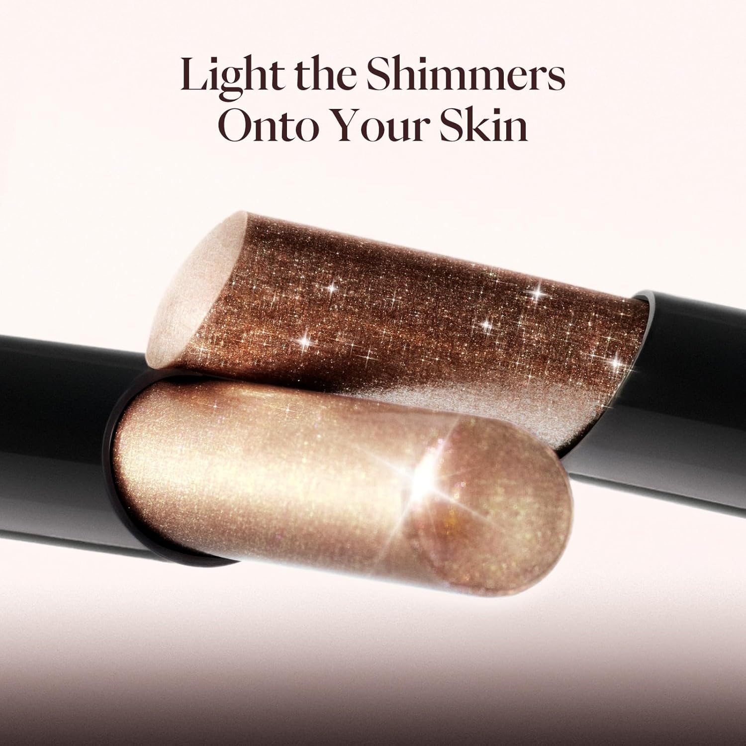 Joocyee Jelly Eyeshadow Stick, Cool-Touch Cream Eyeshadow Pencil with High-Impact Shimmer, Transfer-Resistant and Buildable Glitter Eye Makeup, Long Lasting Dewy Finish - Amber Glow