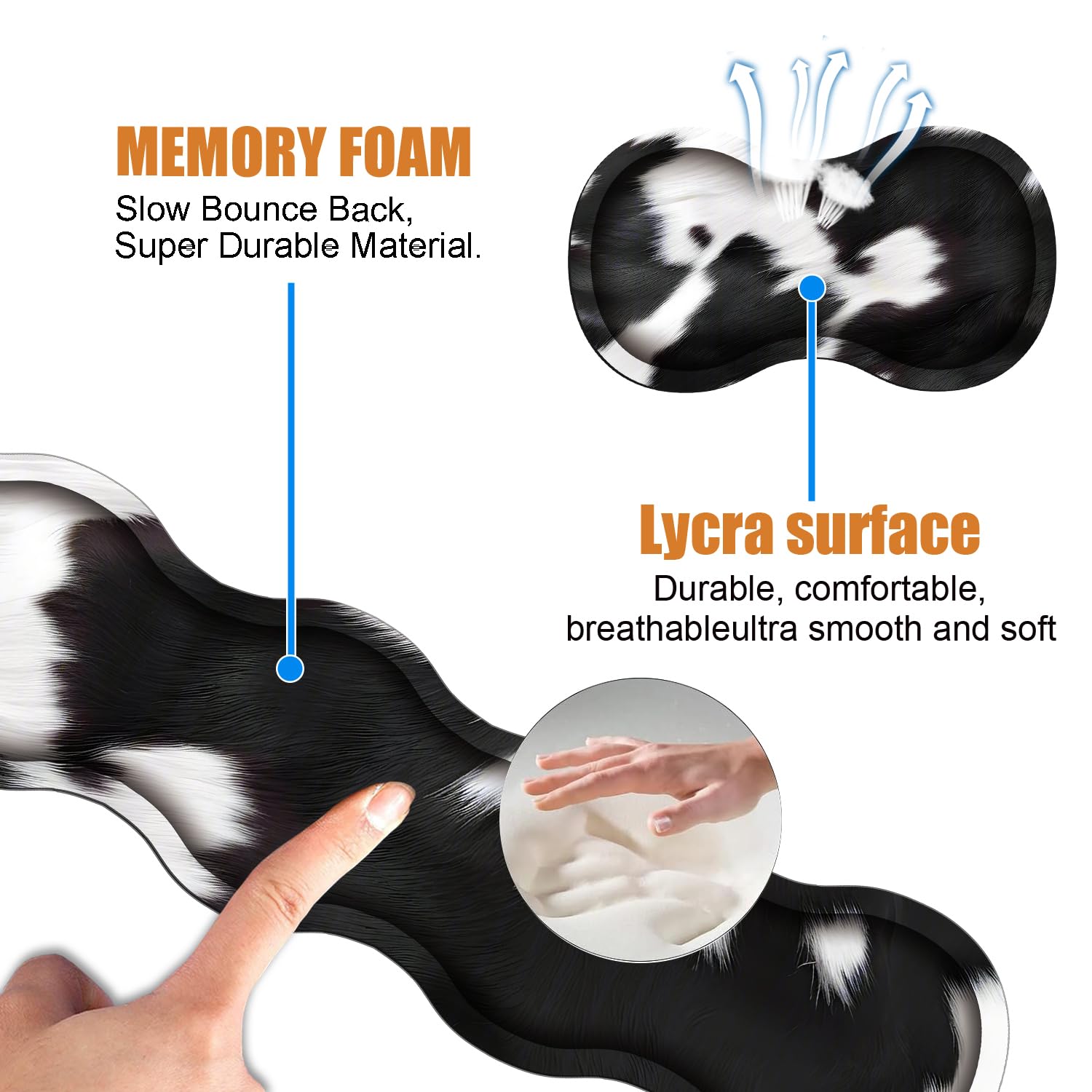 Ensemble repose-poignet ergonomique 4 en 1 pour clavier et tapis de souris, grand tapis de bureau XXL de jeu avec base antidérapante, mousse à mémoire de forme, pour la maison, le bureau, les études