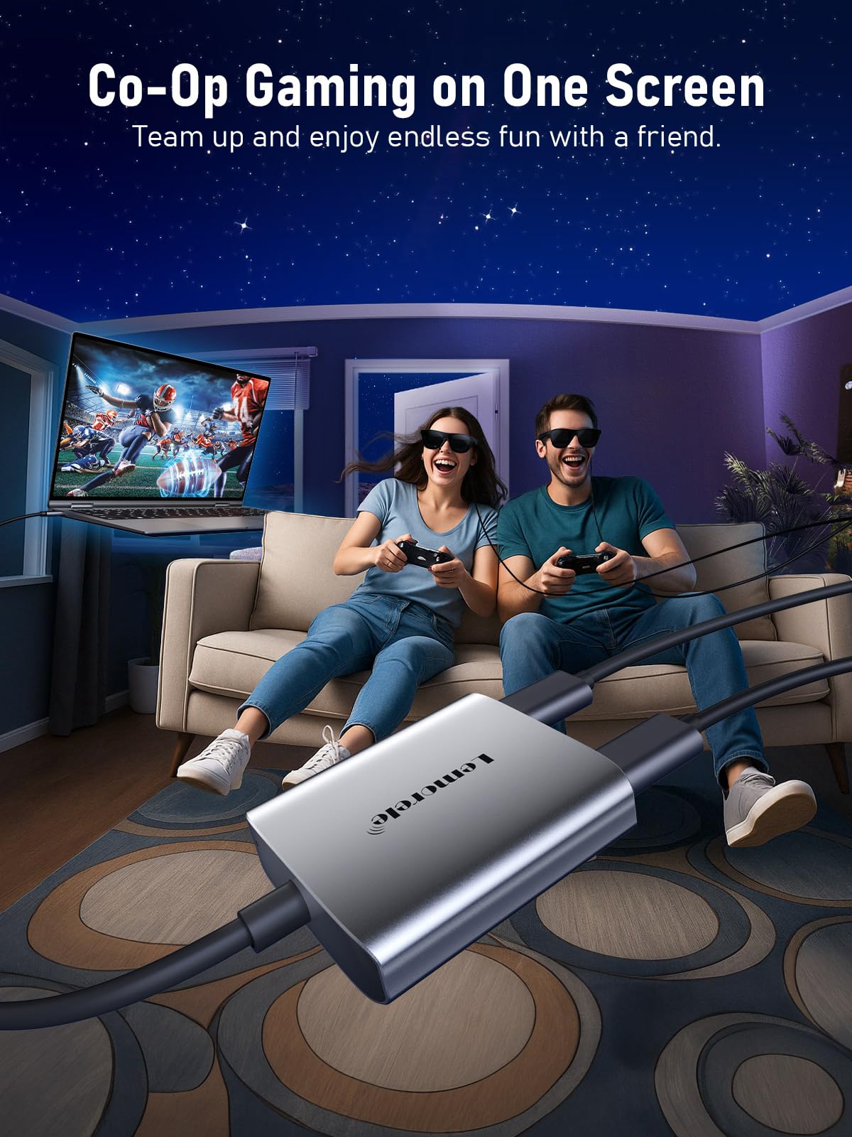 Lemorele Adapter HDMI na USB C do Xreal, Rayneo