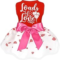 Vista 9 de Vestido de tul para perro de cumpleaños para niña, ropa para perro, vestidos de festival de vacaciones, disfraces de fiesta para cachorros, camisas