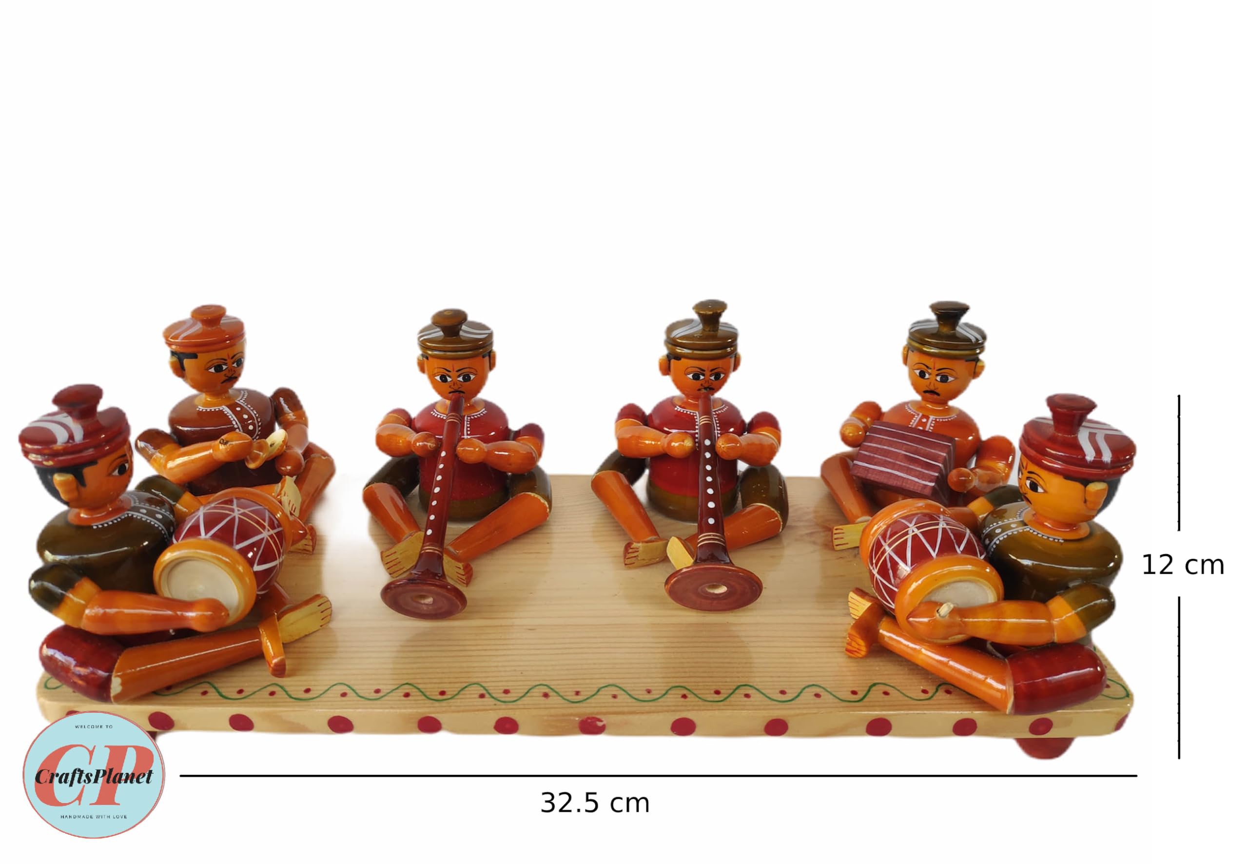 Buy CraftsPlanet | Etikoppaka Handmade Toys | Wooden Marriage Band