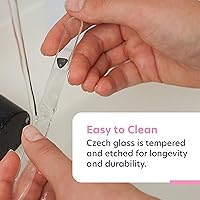 Vista 8 de Kit de uñas Bona Fide Beauty: hecho a mano de vidrio checo, regalo perfecto para una adolescente, set de regalo de 4 piezas en color transparente