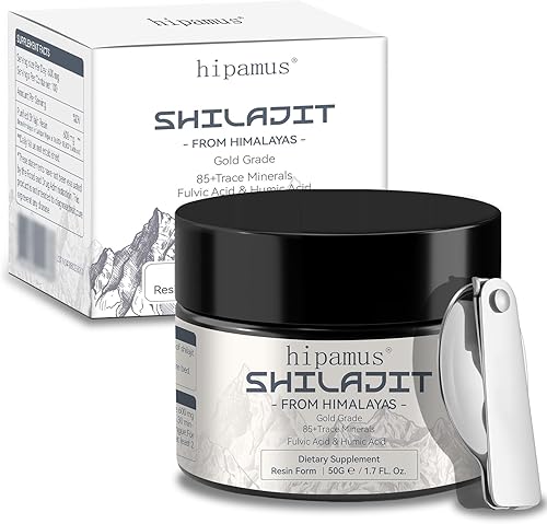 Resina Shilajit Shilajit orgánica pura del Himalaya de 600 mg  Resina Shilajit 100% natural con ácido fúlvico y más de 85 minerales traza suplemento