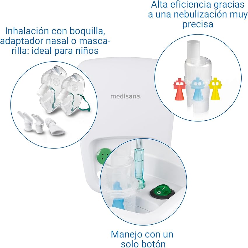 Thumbnail 3 de Medisana IN 500 Inhalador Nebulizador Para Resfriados y Asma 🌬️