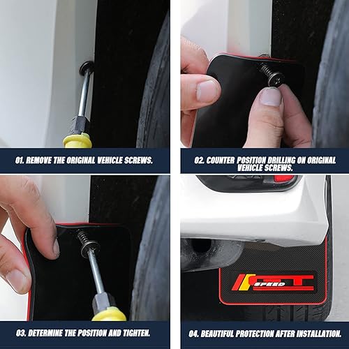 Miniatura 6 de QUYDDC Tamaño estándar universal de pegamento suave resistente protección contra salpicaduras de barro - Protección contra suciedad y aguanieve, 4