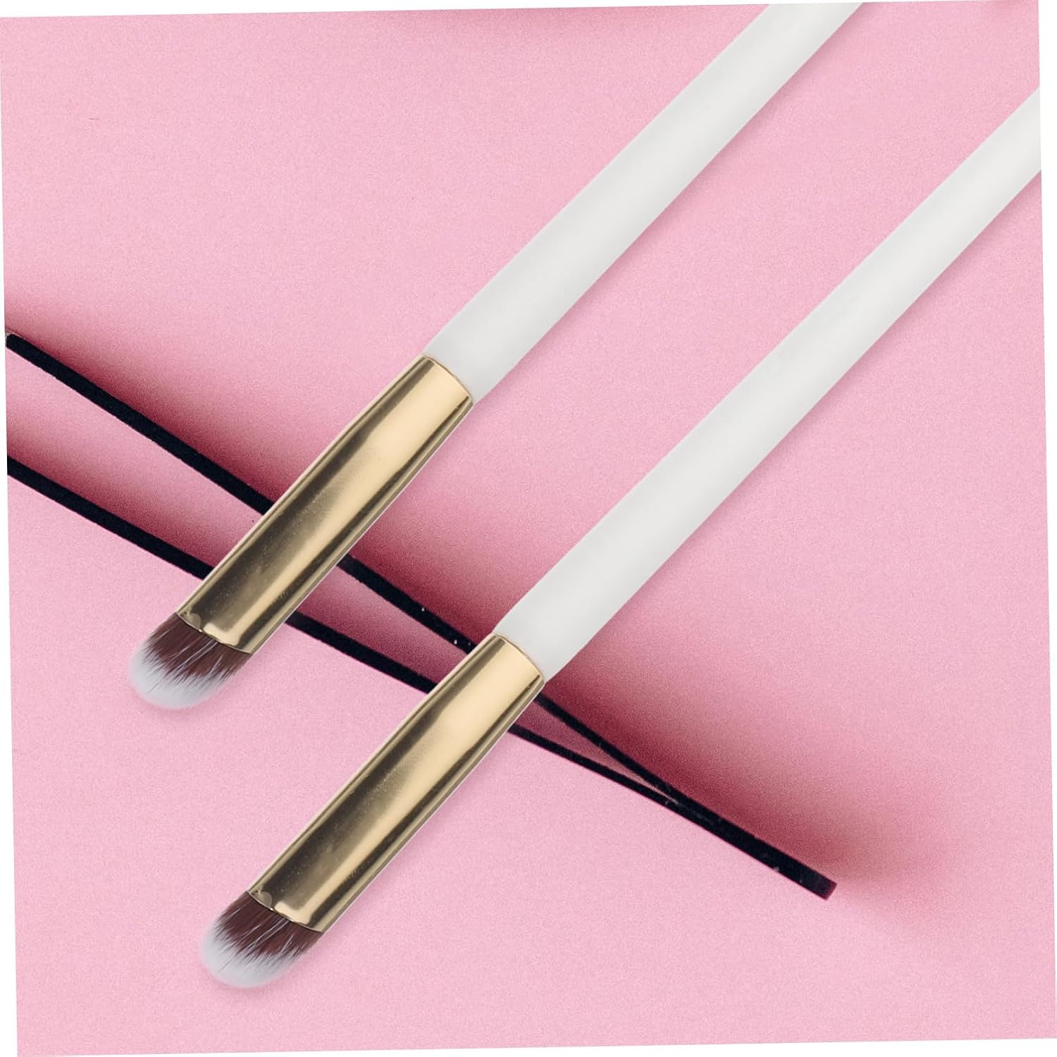 10pcs Angled Concealer Makeup Brushes Small Synthetic Eye Makeup Tools for Women Professional under Eye Contouring and Blending