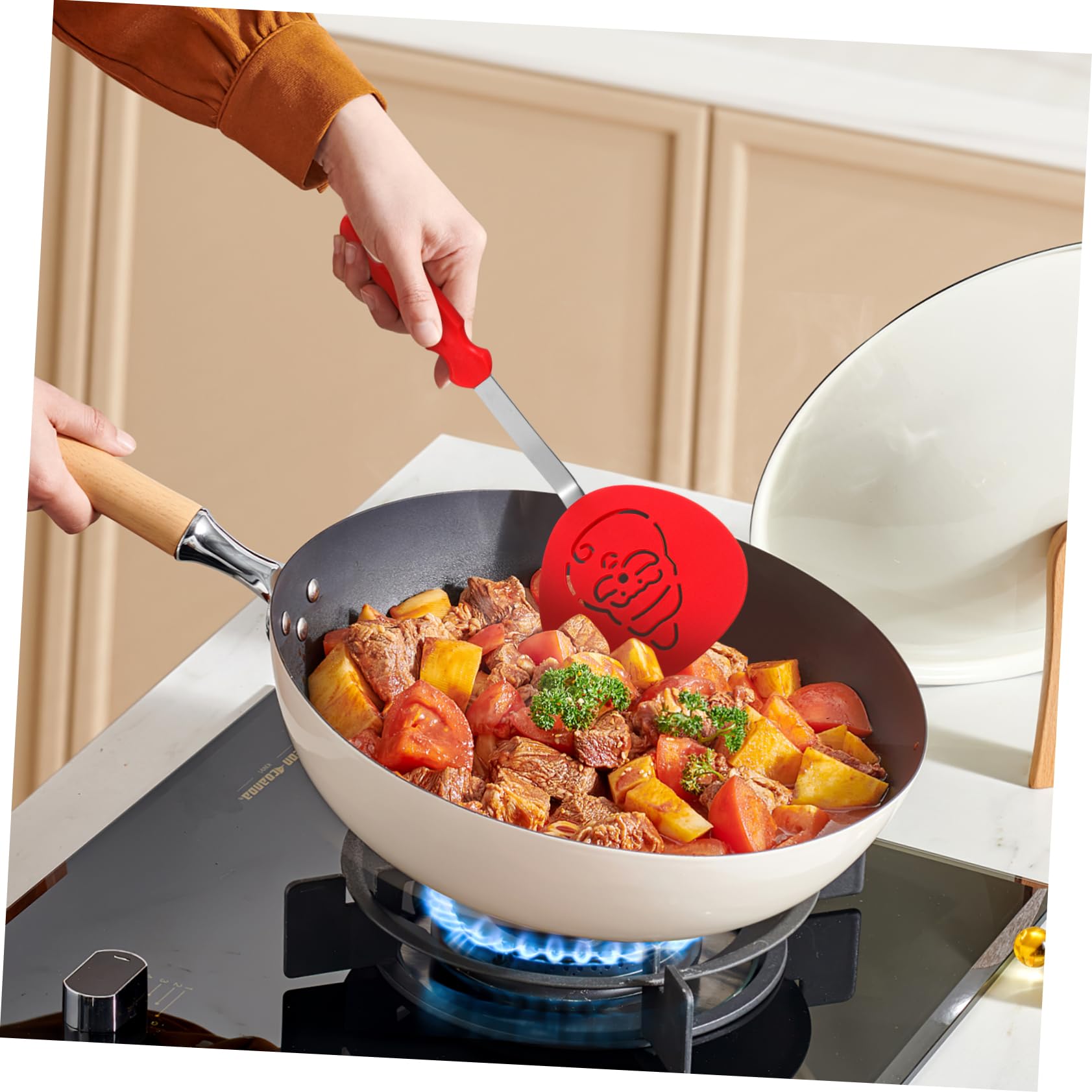 ABOOFAN 15 Piezas Espátula De Cocina Utensilios De Cocina Espátula Para Saltear Accesorios De Barbacoa Para Parrilla Volteador De Woks Accesorios Para Barbacoa De Vacaciones Nylon