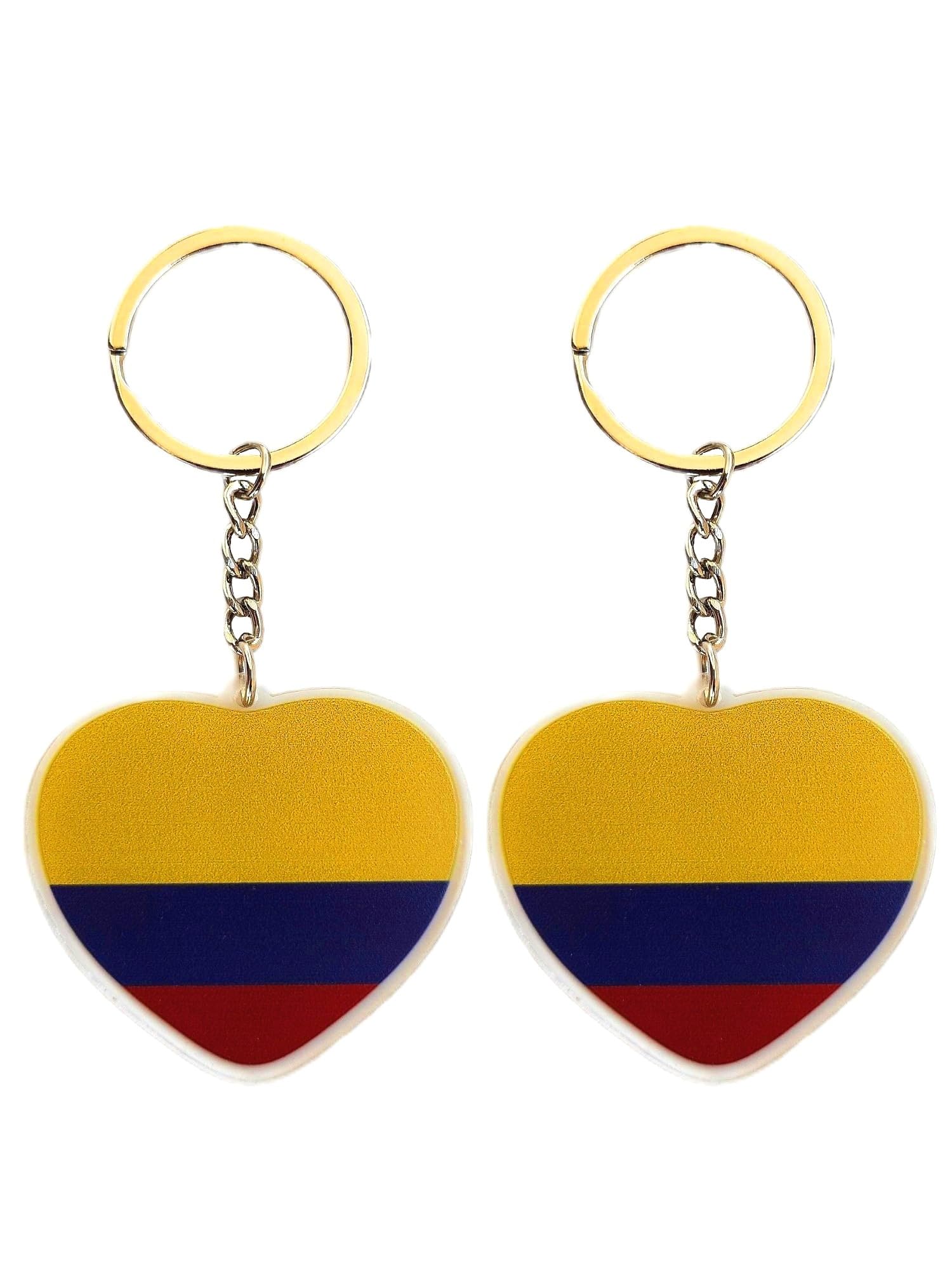 Snapklik.com : Colombia Flag Keychain- 2 Pack