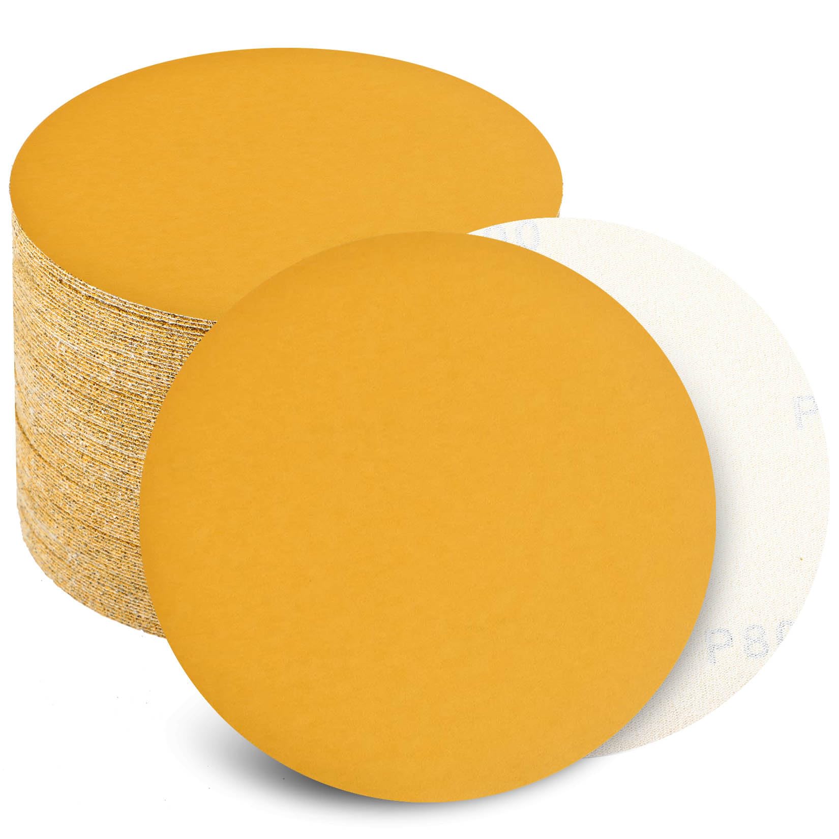 Keeimp 6 Inch Sanding Discs Hook and Loop No Hole, 800 Grit Sandpaper, Da Sandpaper for Automotive and Woodworking, 100 Pack