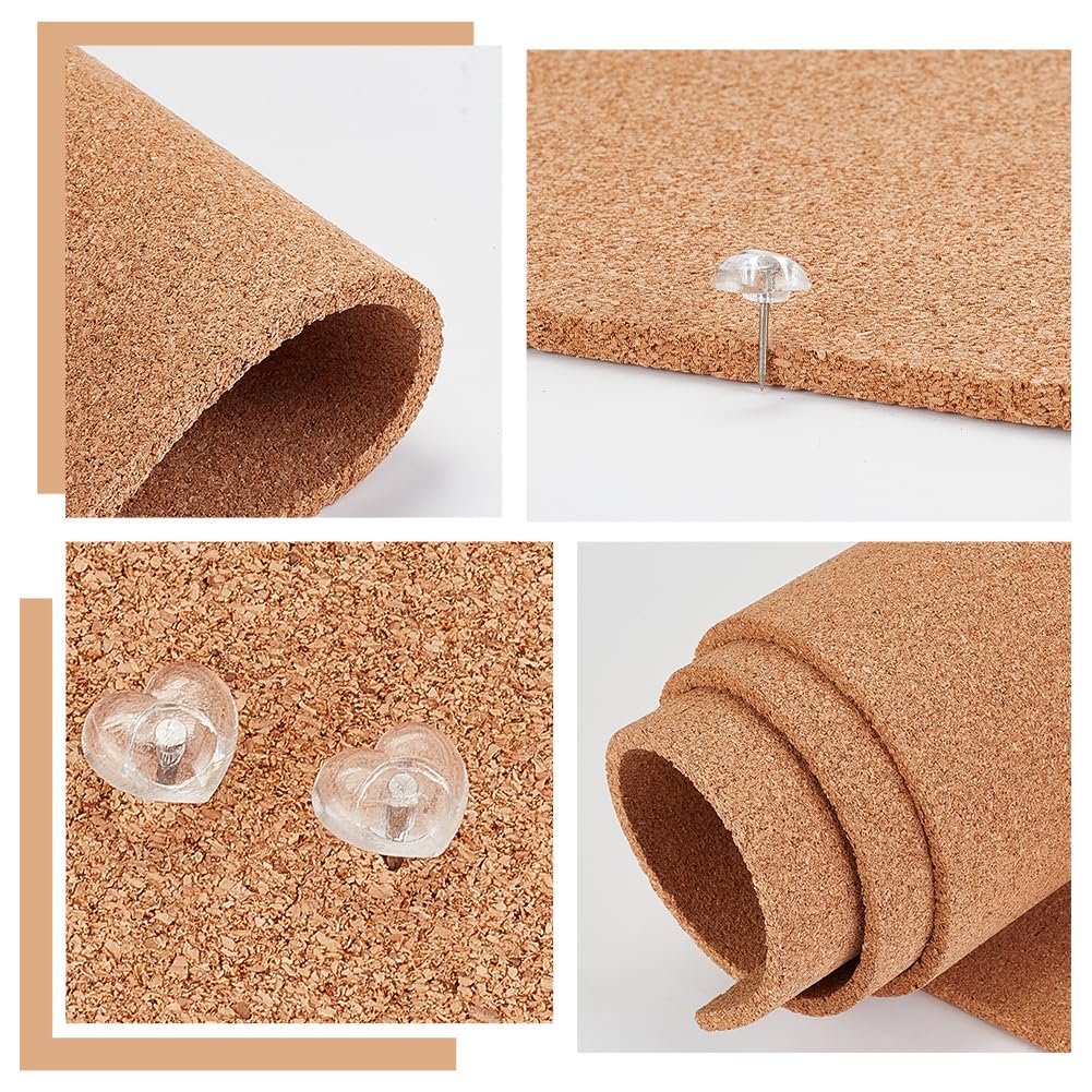 OLYCRAFT Tablero de Corcho Grande Natural 1.2m x 30cm 6mm Rollo Multiusos