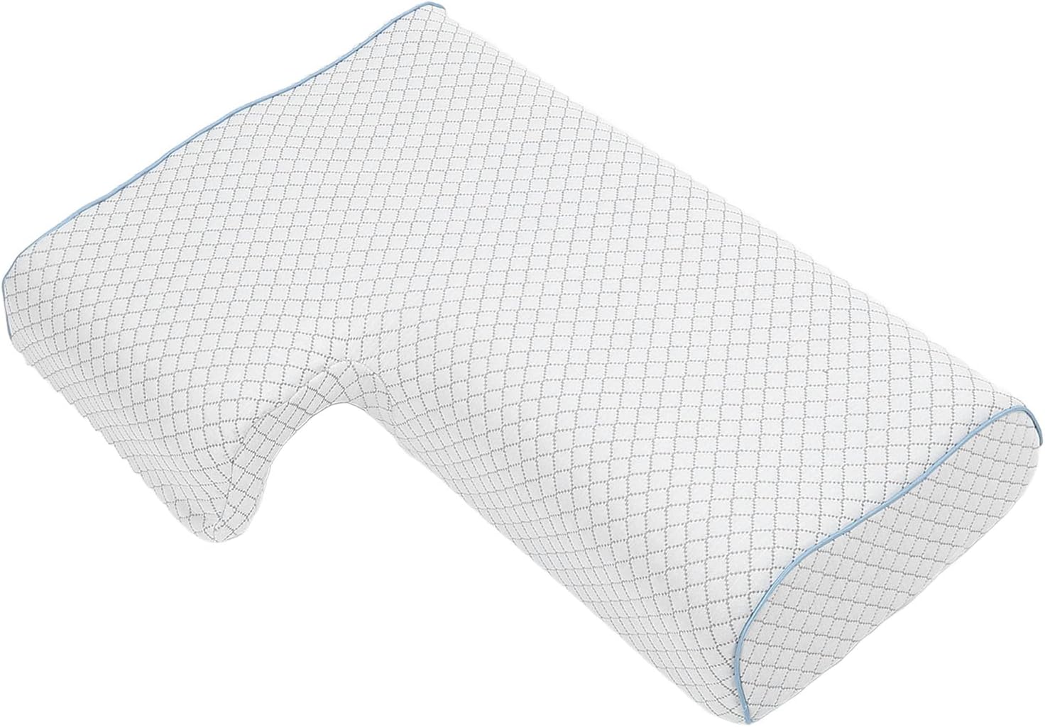 Pillow with Arm Hole, Ergonomic Side Sleeper Pillow, Slow Rebound Memory Foam Arm Hole Pillow for Comfortable Sleep, Contoured Support with Soft Fabric for All Skin Types
