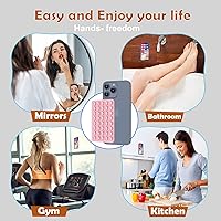 Vista 50 de Silicone Double Sided Suction Phone Case Mount, Detachable Hands Free & Strong Grip Holder for Selfies & Videos, Compatible iPhone Android