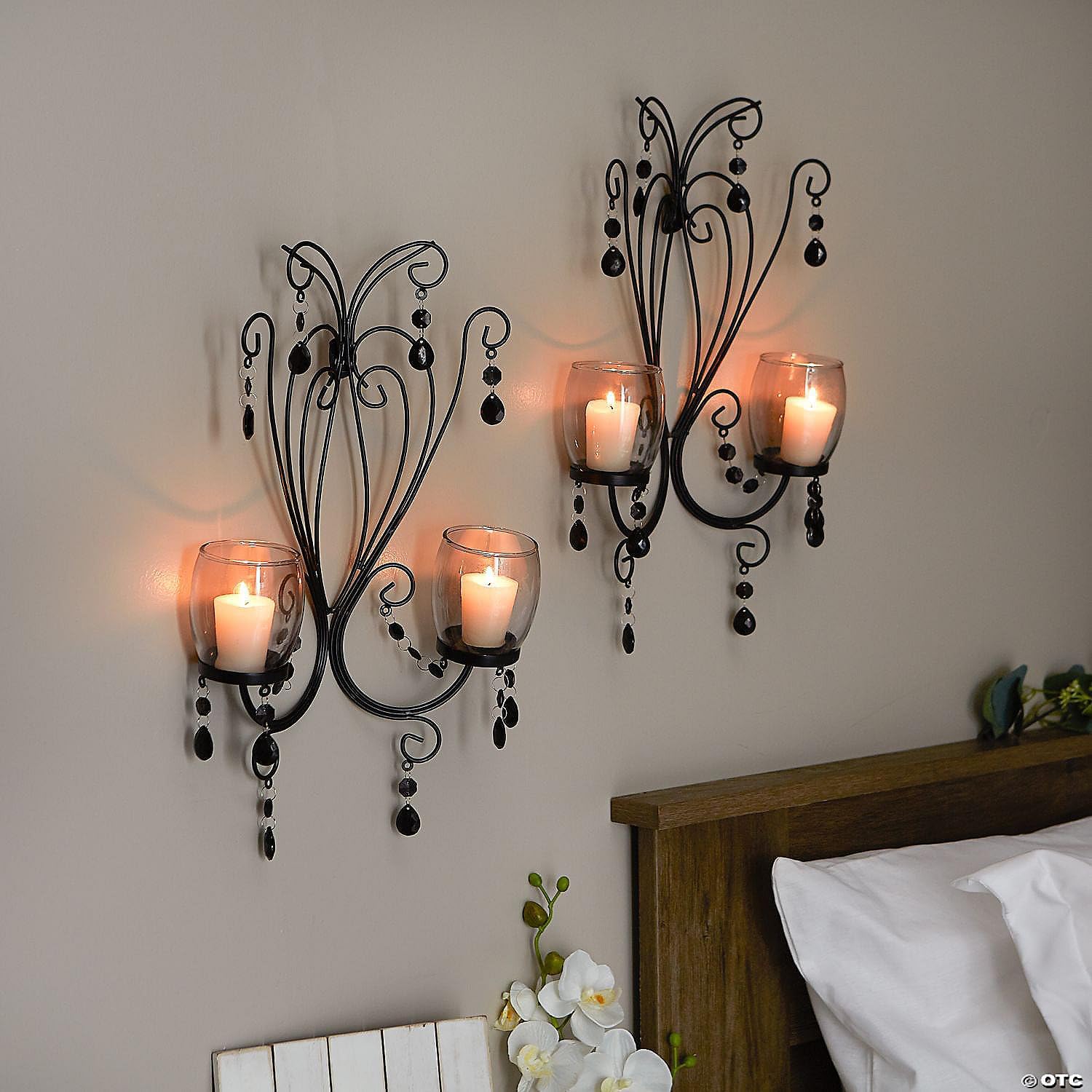 Gulnar.Exporting Candle Wall Sconces 15" Tall