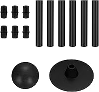 Vista 2 de NEXCOVER Soporte para cubierta de barco, paquete de 2 postes ajustables de ABS (12 pies a 54 pies), postes de cubierta de barco