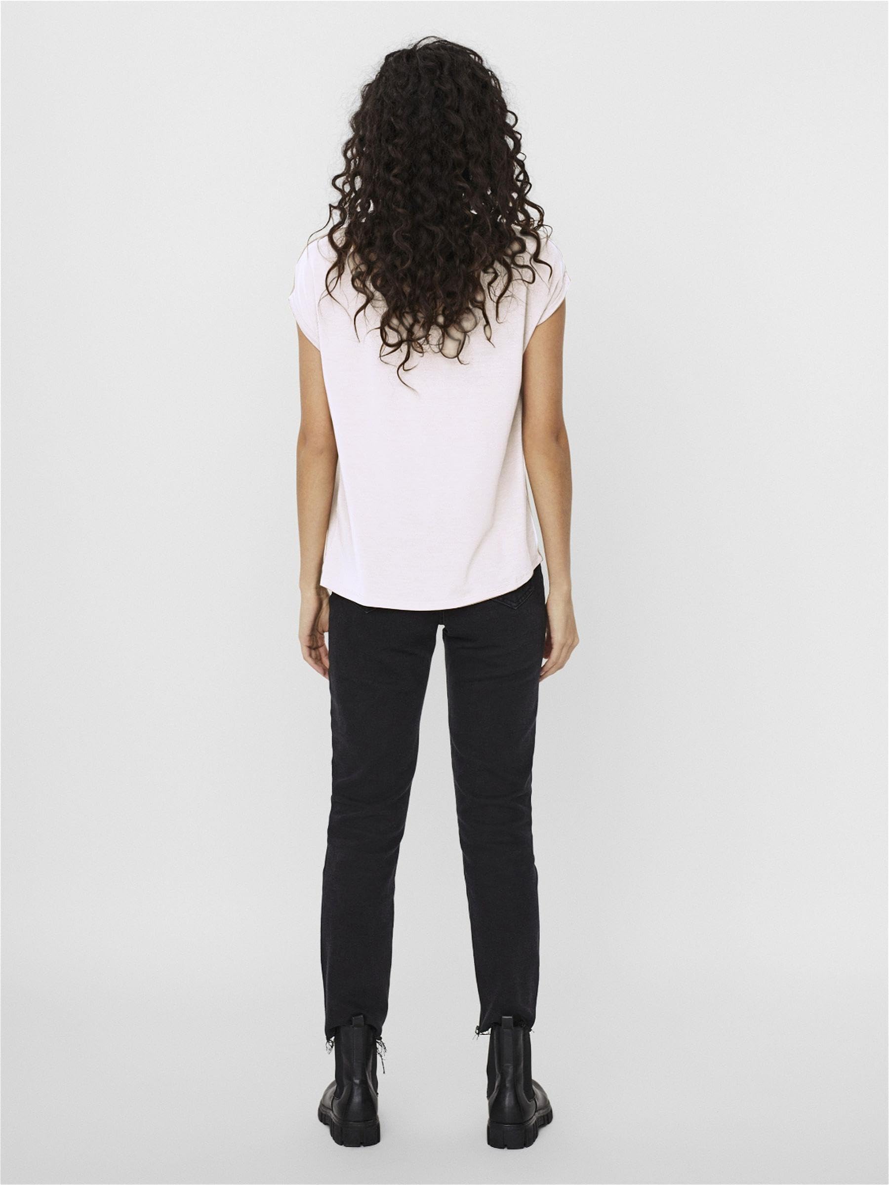 VERO MODA Vmava Plain SS Top Gajrs Noos T-Shirt Femme