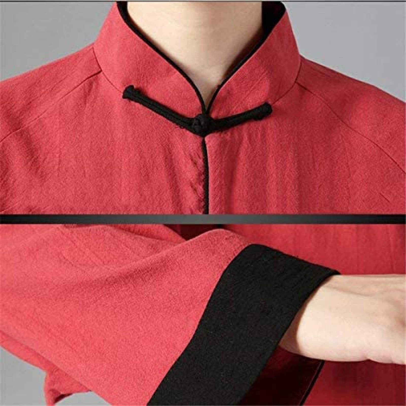 Abbigliamento Tai Chi, Abiti per Arti Marziali Unisex per Adulti Imposta Autunno Inverno Lino in Cotone Mantenere al Caldo Indossare Kung Fu Uniforme Wing Chun Abbigliamento Fitness,Blue,XL