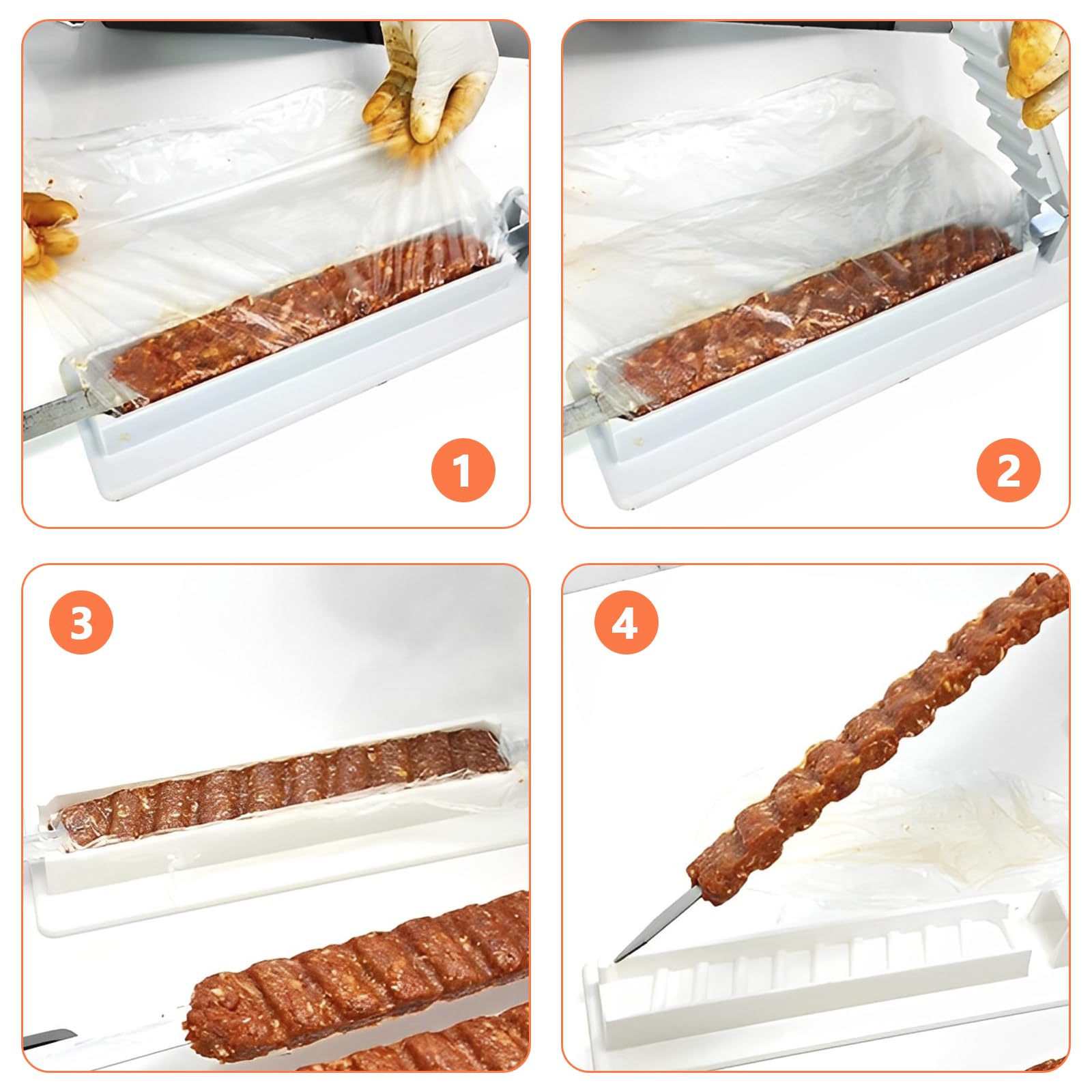 Kebab Maker Moule à Kebab Presse à Kebab En Plastique Moule à Kebab Fait à La Main Pour Barbecue Débutant, Kebab Turc