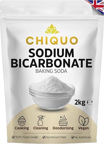 Chiquo Baking Soda 2kg - 100% Food Grade Sodium Bicarbonate | Eco-Friendly Fine Powder For Cleaning, Baking, Bath Bombs, Odours & More | Resealable Pack