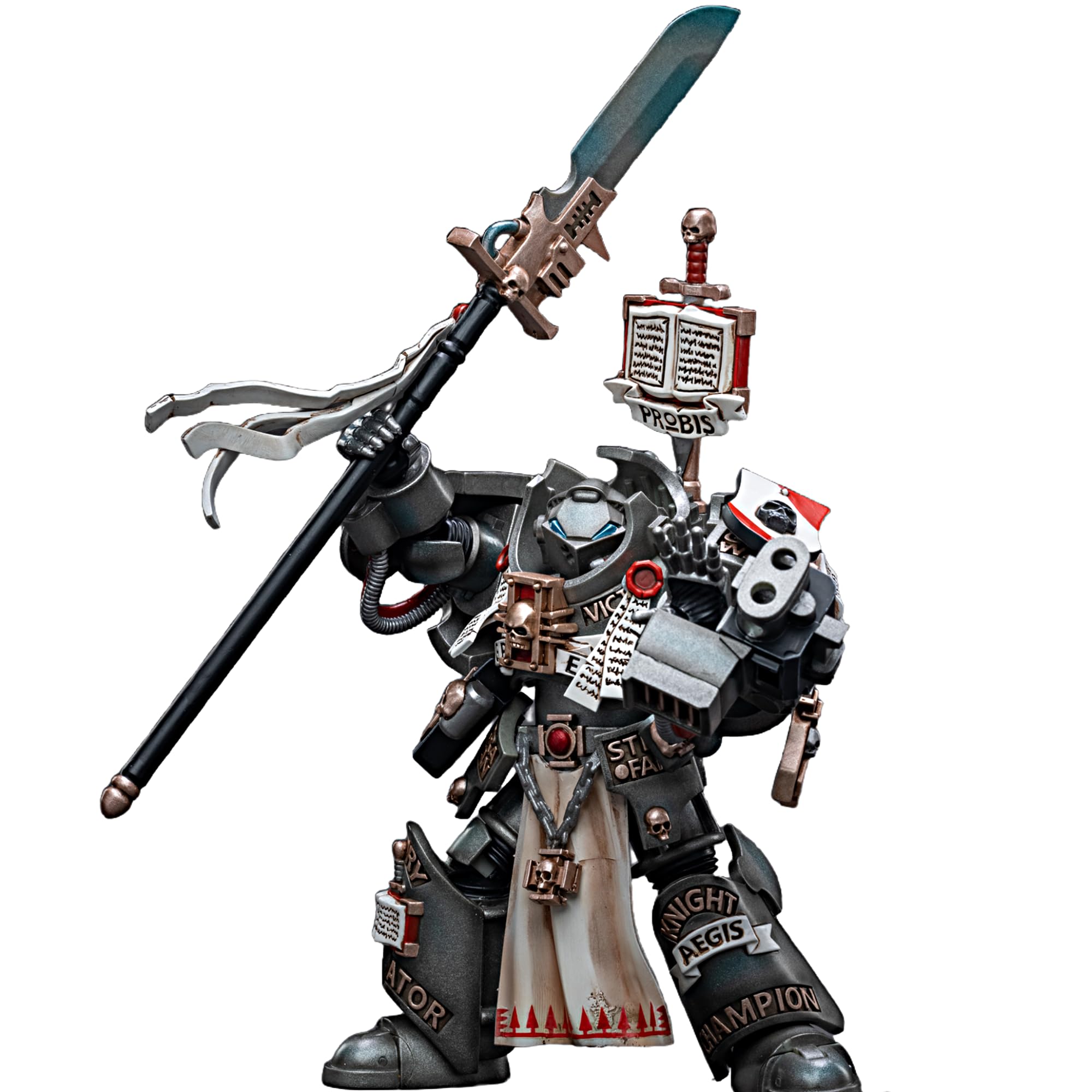 JOYTOY Warhammer 40K figurki akcji 1/18 szarych rycerzy terminator Jaric Thule model kolekcjonerski