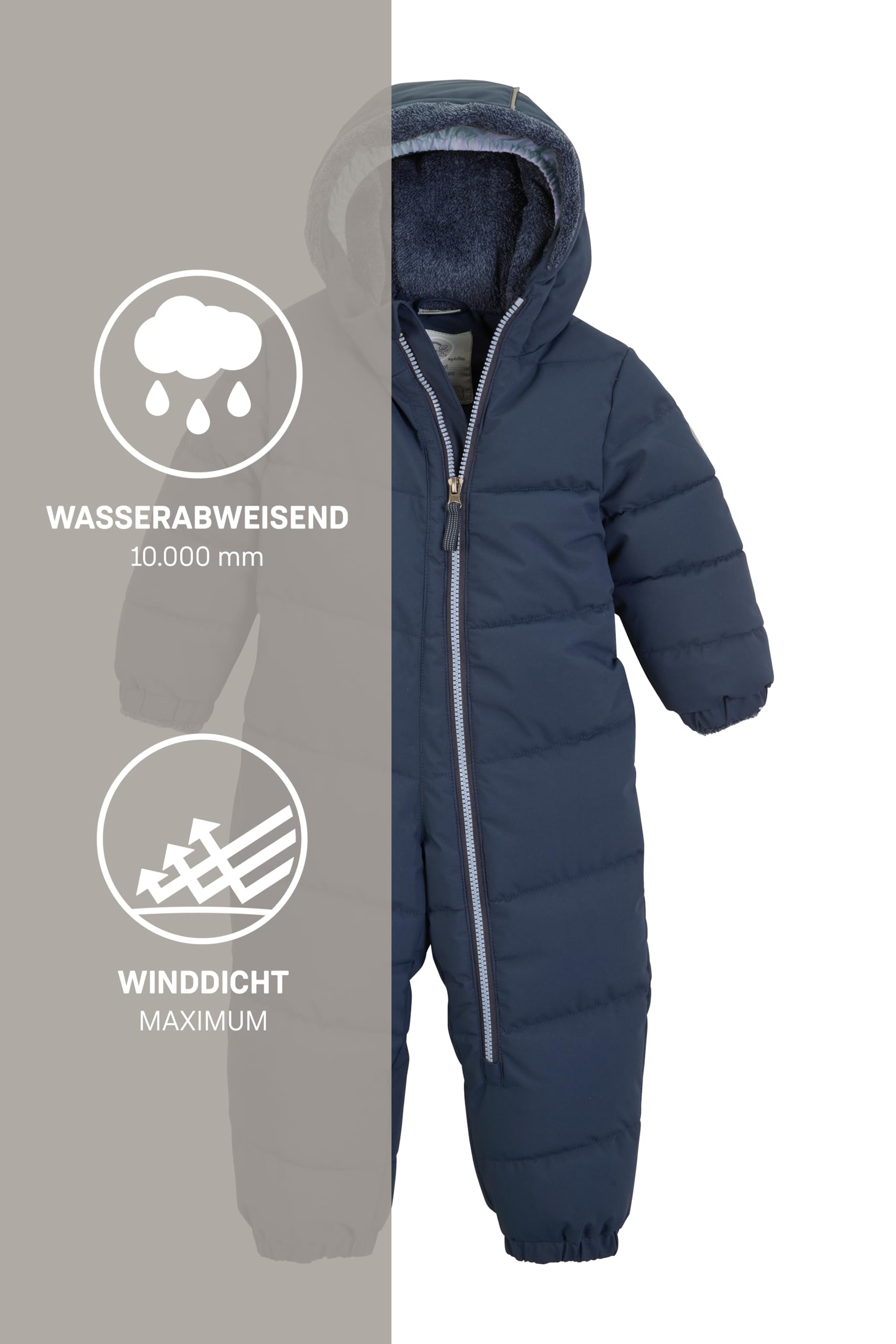 first instinct by killtec Fiow 32 Mns Onpc Combinaison/combinaison de neige en duvet avec capuche Mixte enfant (lot de 1)