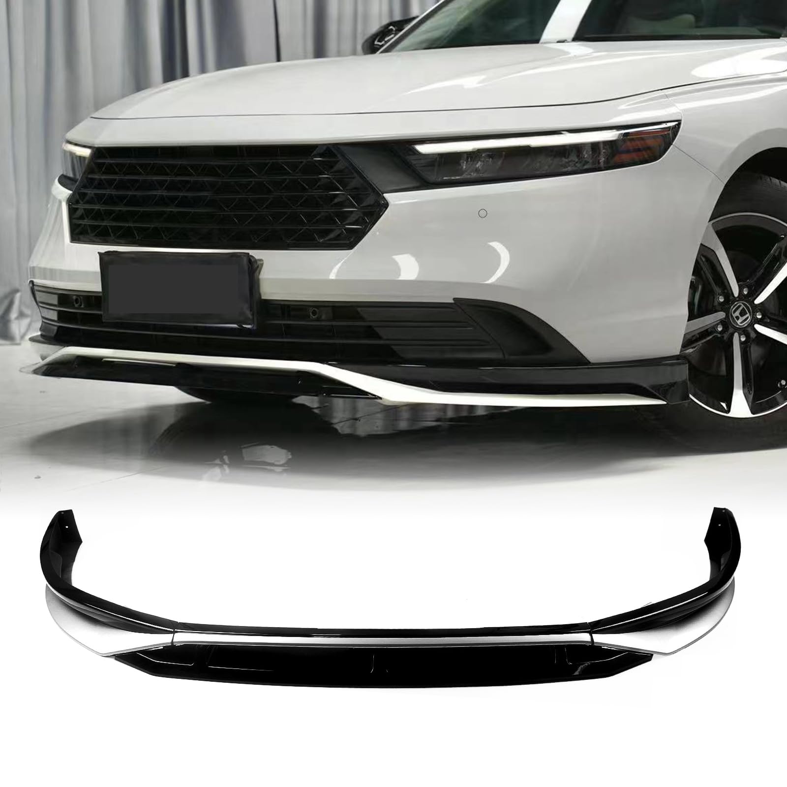 Car Front Bumper Spoiler Lip For Honda Accord 11th 2023-2025 White Black Blue Silver